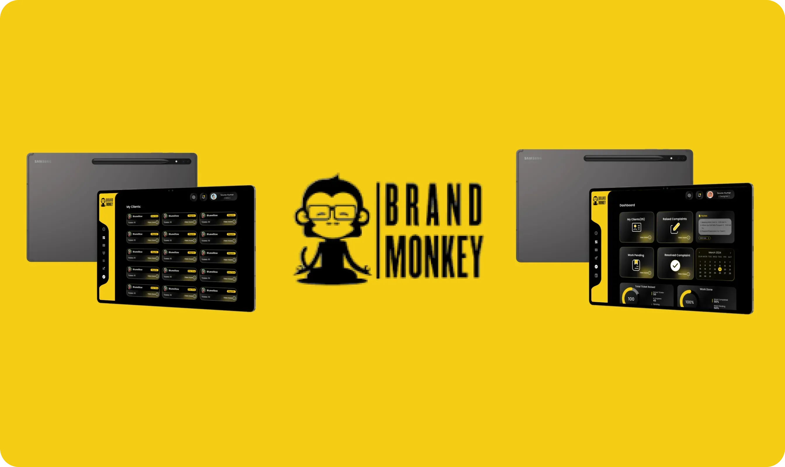 custom web app development service for Brand Monkey platform with responsive dashboard design